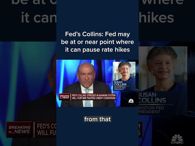 Fed may be at or near a point where it can pause rate hikes #Shorts