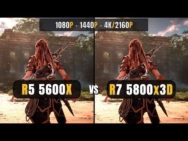 AMD Ryzen 5 5600x vs Ryzen 7 5800x3D - 1080p, 1440p, 4K - Golden Upgrade - 4070 Ti Super