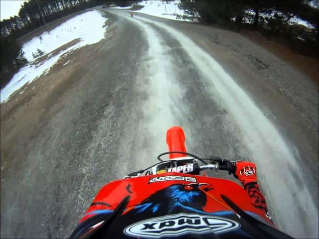 First Rip of 2011 - GoPro - Raptor 660 - CRF150f - CRF100f