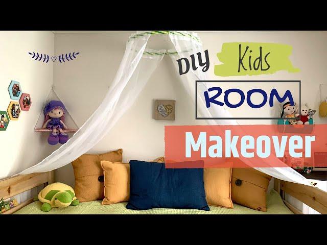 Kids Room MAKEOVER on a Budget | DIY Rented House Room Decoration Ideas