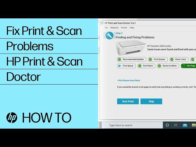 Fix Print and Scan Problems Using HP Print and Scan Doctor | HP Printers | HP Support