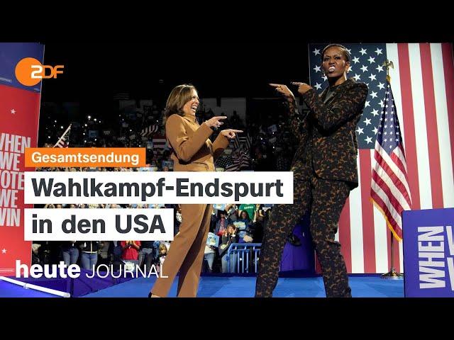 heute journal vom 27.10.2024 Endspurt im US-Wahlkampf, Lage der Wirtschaft, Ukraine unter Beschuss