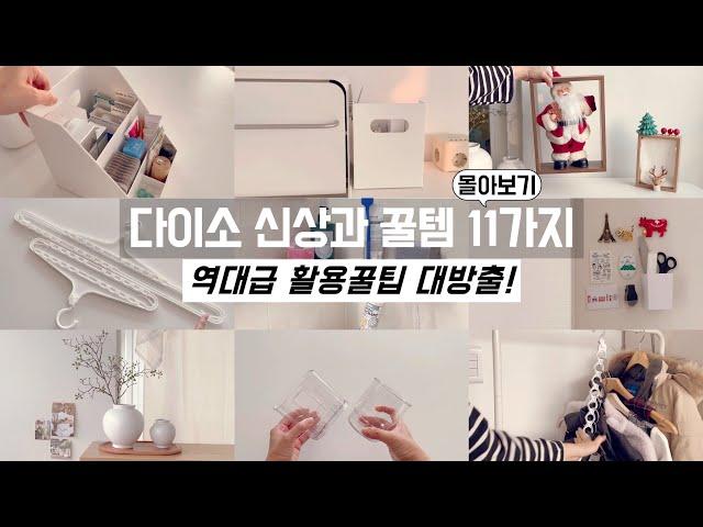 요즘 다이소 위험해! 선넘었어! 보이면 무조건 사야할 꿀템/ 정리정돈 용품은 역시 다이소가 최고! / 공간활용꿀팁 / 수납정리 / 미니멀라이프 / 단정한 정리정돈 꿀팁