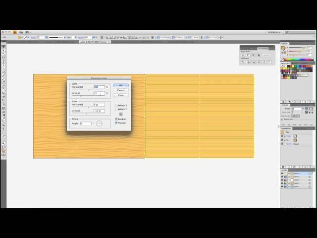 Wood Grain Background Tutorial in adobe illustrator