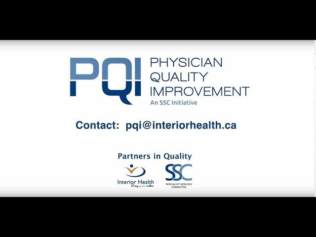 Why PQI? Watch this video to learn more about the IH PQI initiative (1.5 min)