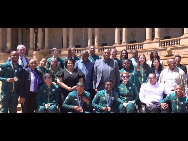 President Cyril Ramaphosa honors South African Olympians