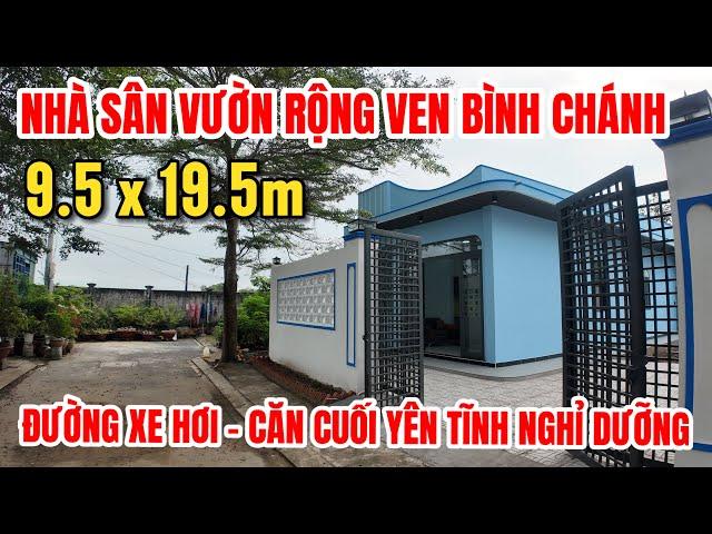 NHÀ VƯỜN BÌNH CHÁNH ĐẸP, 185m2 full thổ, khu dân cư yên tĩnh, SHR hỗ trợ vay ngân hàng