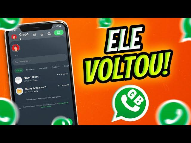 FINALMENTE!WHATSAPP GB VOLTOU! NOVO MÉTODO COM NUMERO DIRETO