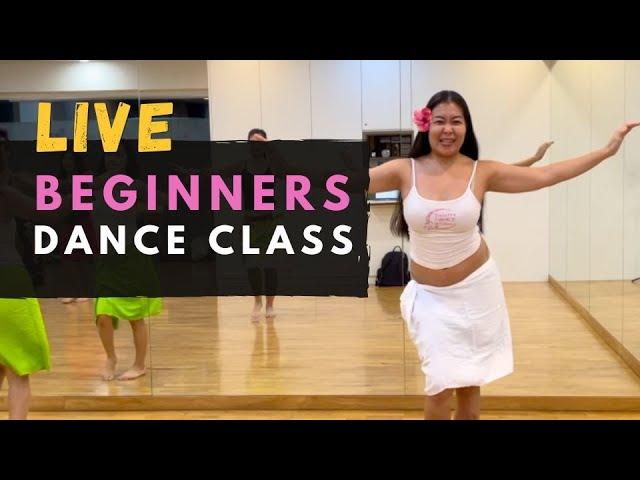 BEGINNERS LIVE Class - How to Tahitian dance/ Basics tutorial/ Workout Cardio