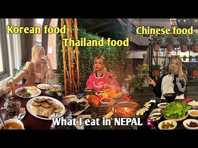 What i eat in Nepal for a weeks Korean food /chinese / Italian food /