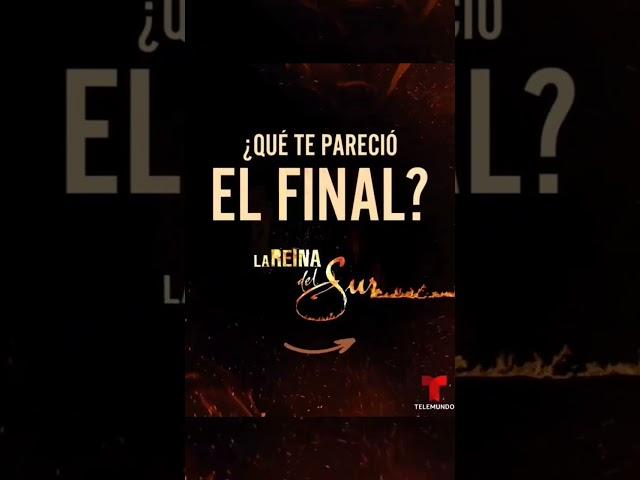 Cuéntanos cuál fue tu reacción al ver el final de #LaReinaDelSur  #LRDS3 #CosmoNovelasTV #shorts