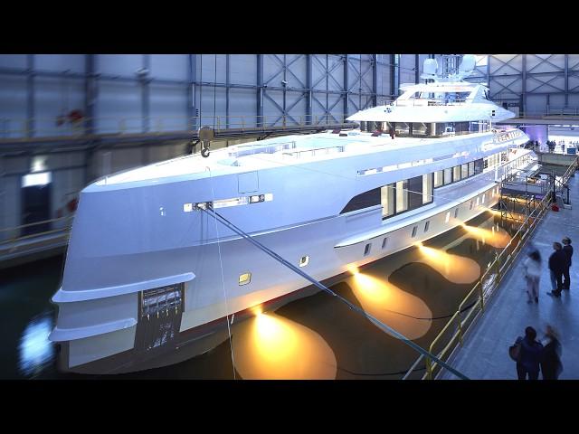 How they build MegaYacht: Producing Deluxe superyacht by Heesen Yachts ship building company