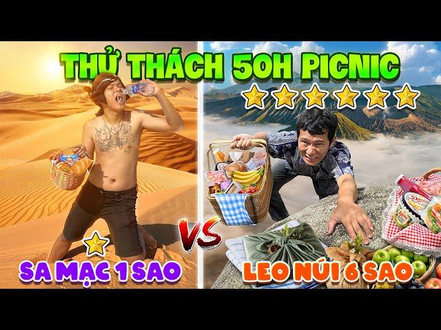 Thử Thách 50 Giờ Cắm Trại Leo Núi vs Picnic Trên Sa Mạc | Tập 10: 50h Cắm Trại Picnic Cấp 1 vs Cấp 6