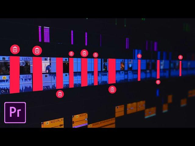 DELETE all GAPS in Premiere Pro