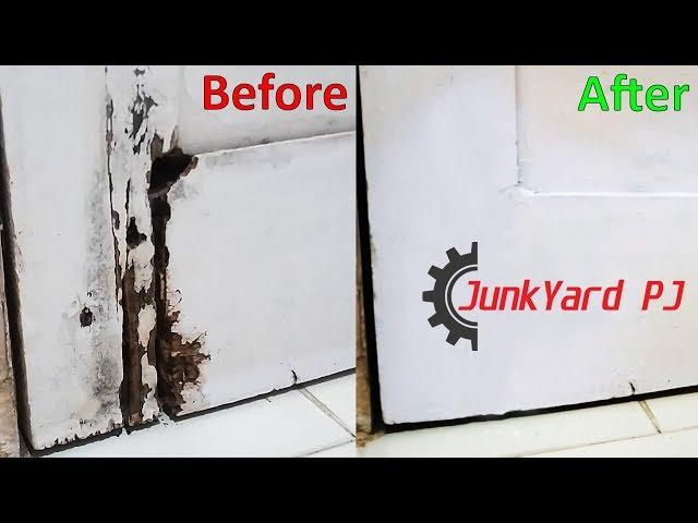 Simple way to repair a water damaged wooden door