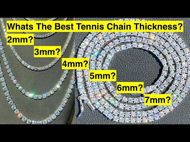 What’s The Best Thickness For Tennis Chain Necklace? Harlembling Reviews Tennis Link - Men Or Women