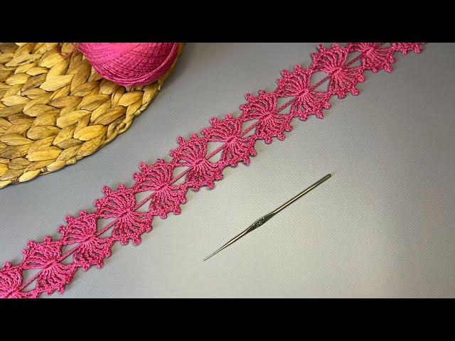 ЛЕНТОЧНОЕ КРУЖЕВО. ВЯЗАНИЕ КРЮЧКОМ для начинающих. Easy crochet tape lace #crochet #handmade