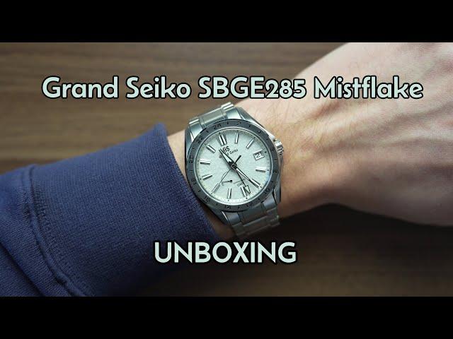 Grand Seiko SBGE285 Mistflake Spring Drive - Unboxing