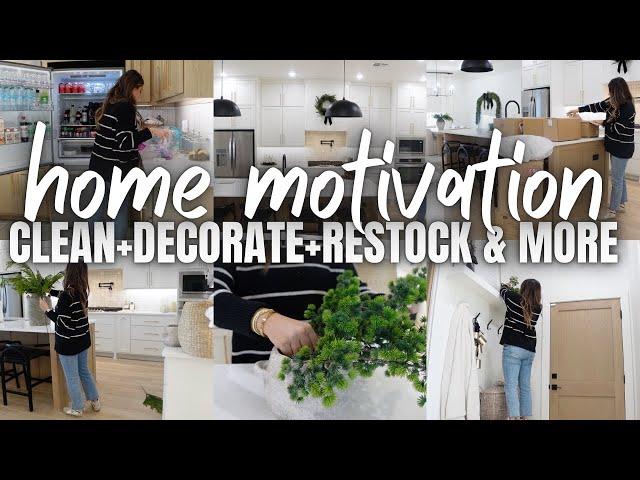 CLEAN + DECORATE HOME MOTIVATION 2024 | CHRISTMAS HOME DECORATING 2024 | NEW HOME HOLIDAY DECORATING