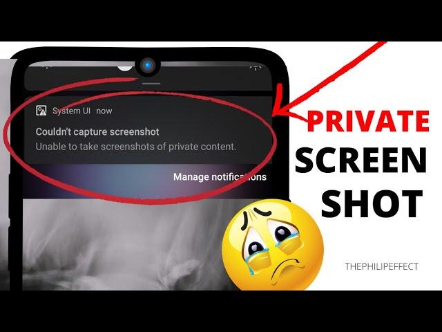 Couldn't Capture Screenshot of Private Content |Take Screenshot on Restricted App |EASY |Paypal etc