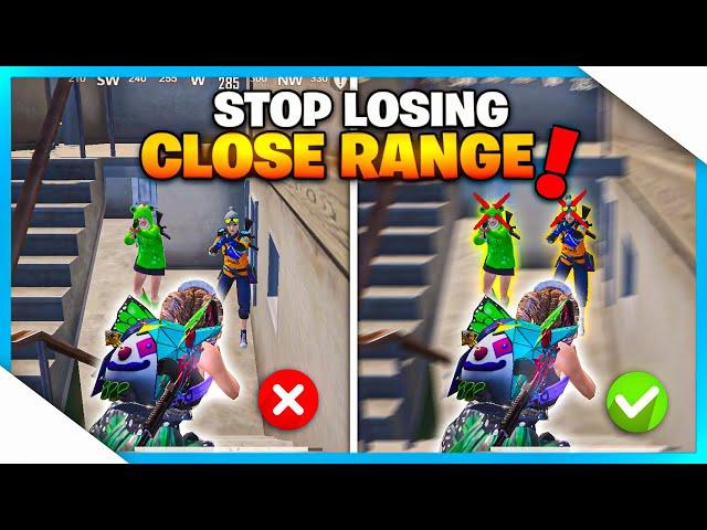 STOP LOSING CLOSE RANGE FIGHTS IMMEDIATELY IN PUBG/BGMI | TIPS AND TRICKS GUIDE/TUTORIAL