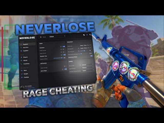 RAGE CHEATING IN CS2 PRIME WITH NEVERLOSE.CC (MM HVH)