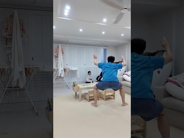 아이들을 훈육하는 열혈 아빠의 모습