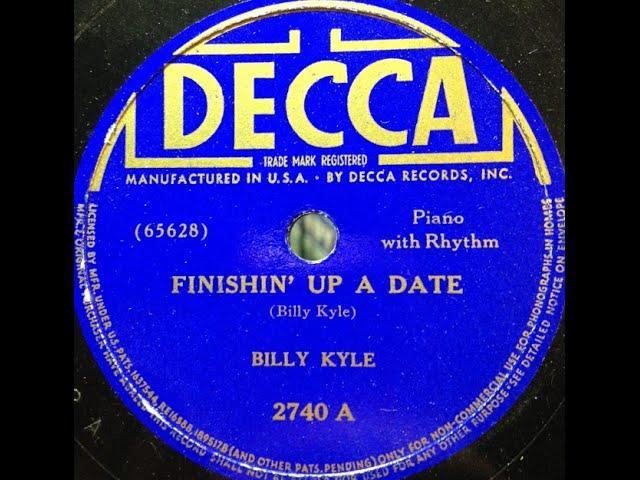 Billy Kyle "Finishin' Up A Date" on Decca 2740 (1939) piano like Teddy Wilson