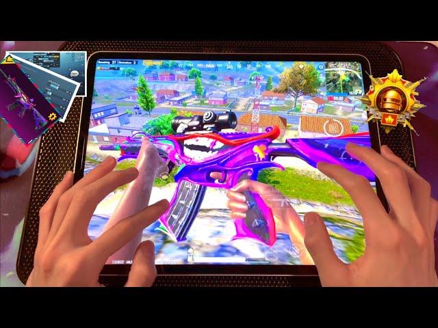 No Cut Full BEST SENSITIVITY and CONTROL for ipad  |   Six fingers hand cam  | PUBGMOBILE