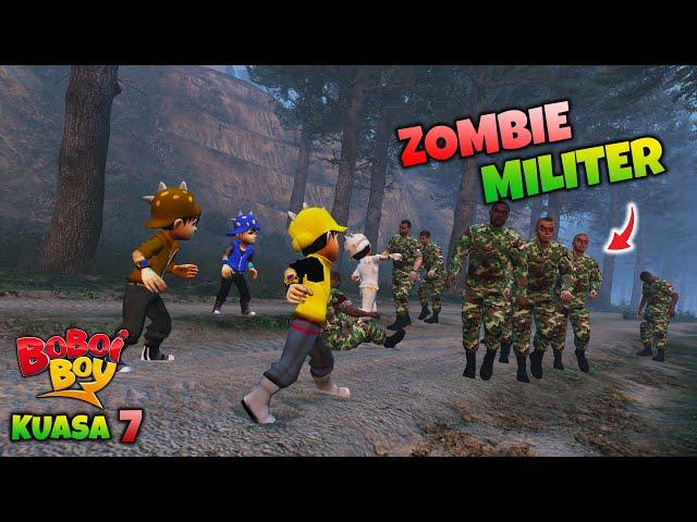 BOBOIBOY KUASA 4 KAGET BERTEMU ZOMBIE MILITER - GTA 5