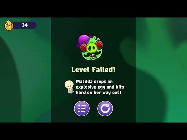 Angry Birds Reloaded Space Mirror Worlds Level Failed