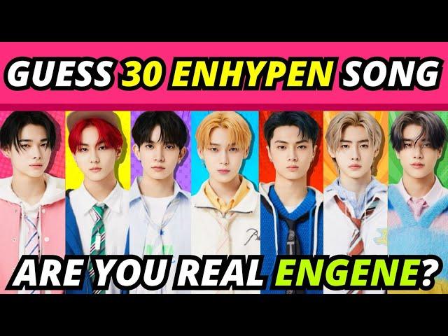 ENHYPEN QUIZ #2 - CAN YOU NAME ALL 30 ENHYPEN SONGS? | UNIVERSE KPOP QUIZ