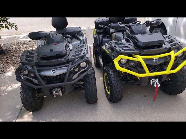 Can-Am 2019 1000 XTP vs 2016 850 XT Drag race