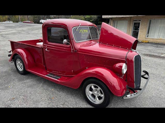 Test Drive 1937 Ford Pickup Truck 4 Speed SOLD $29,900 Maple Motors #2863