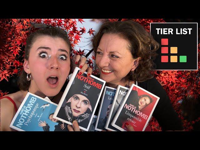 TIER LIST DES LIVRES D'AMÉLIE NOTHOMB