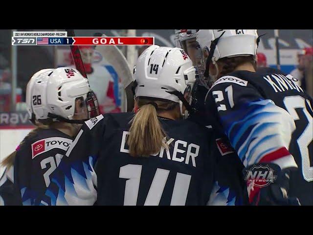 HIGHLIGHTS | U.S. Tops Russian Olympic Committee In 2021 Women's Worlds Pre-Tournament Action