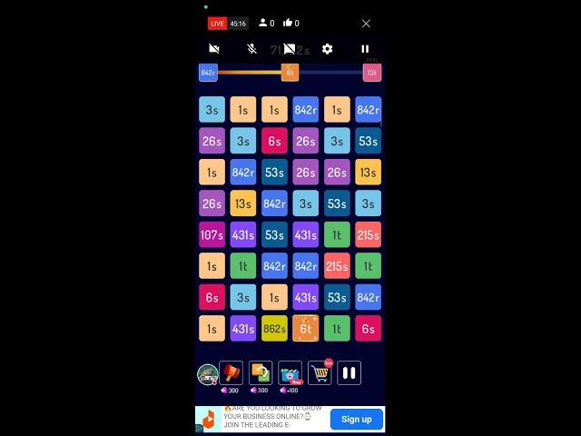 Live 2248 game , #live2248game #puzzlegame #numbergame #highscore #byshami @bubbleshooter #motogp