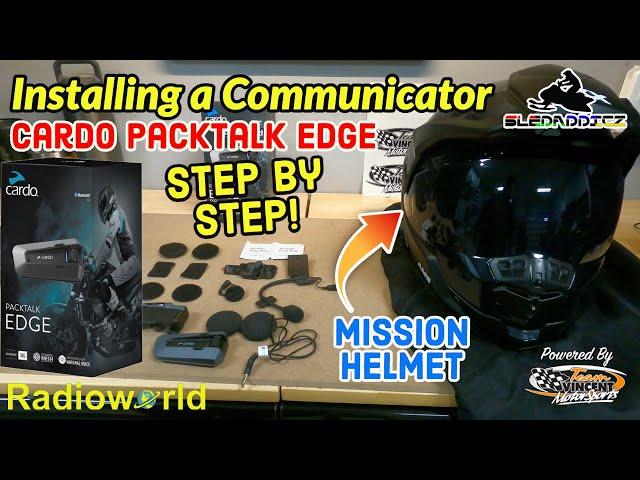 Installing a Helmet Communicator in a CKX Mission Helmet | Cardo Packtalk Edge | Easy Install