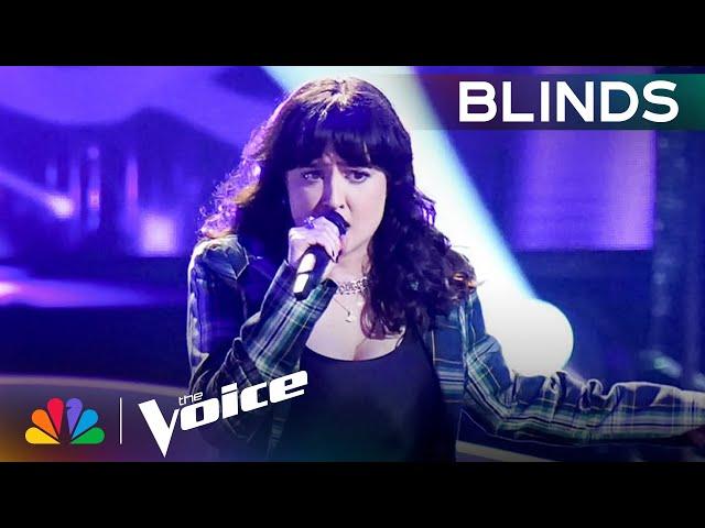 Alt Girl Rocker Crystalla Gonzalez Punks Out to "Heartbreaker" | The Voice Blind Auditions | NBC