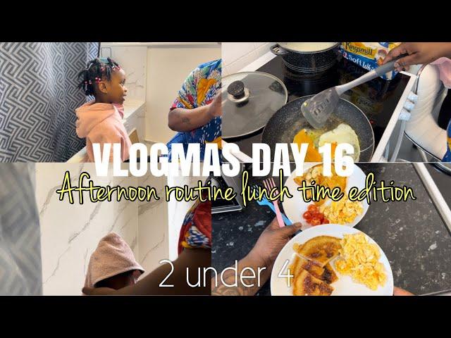 Vlogmas day 16| Afternoon routine with my toddlers (Lunch and nap time edition)