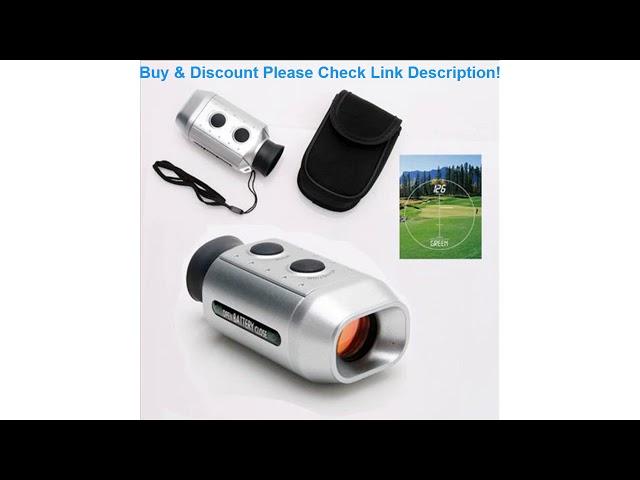 Digital 7X Monocular Golf Range Finder Golfscope Scope with Case (Silver)