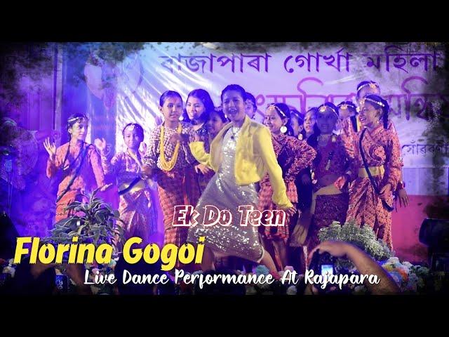 Ek Do Teen | Florina Gogoi Live dance performance at Teej festival, Rajapara