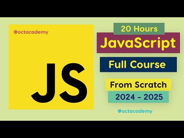 JavaScript Tutorial Full Course - Beginner to Pro 2024 #learnjavascript #octacademy