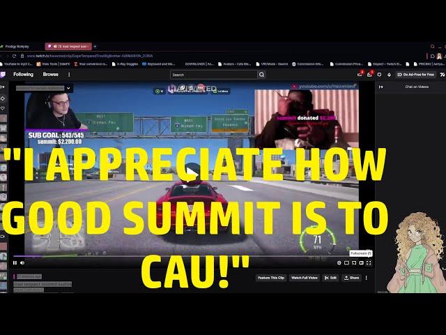 Small Streamer Reacts to Summit Donating her $2200 for a New PC & Cau Crying | Prodigy RP 2.6