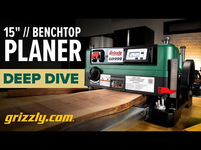 Grizzly 15" 2HP BENCHTOP Planer Deep Dive!