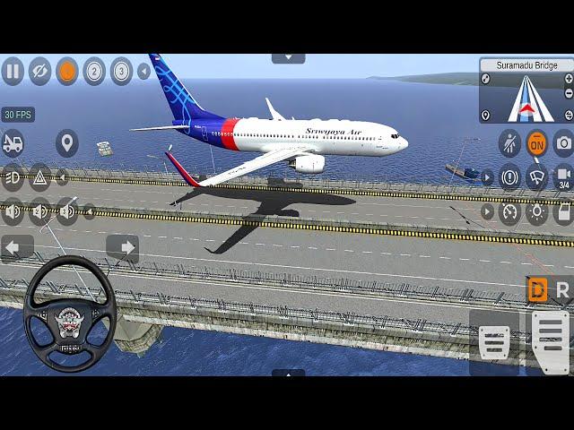 Bussid Flying Aeroplane Over BUSSID GONE WRONG | Bus Simulator Indonesia Plane Mod  | Bus Game