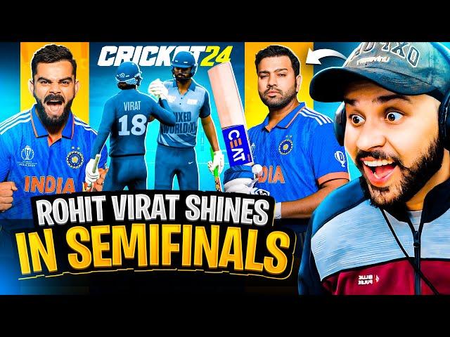 Kohli & Rohit Shine in WORLD CUP Semi Final | Cricket 24