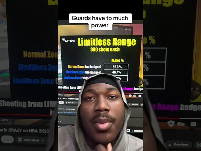 Limitless range actually doesn’t matter #dreonyx #officialdrelive #nba2k25 #youtube #nba2k