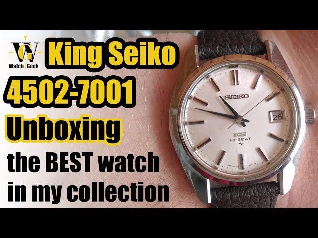 King Seiko 4502-7001 Unboxing