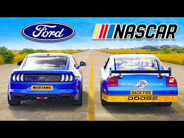 Dodge NASCAR vs Ford Mustang: CORRIDA DE ARRANCADA